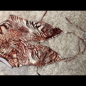 animal print body suit
